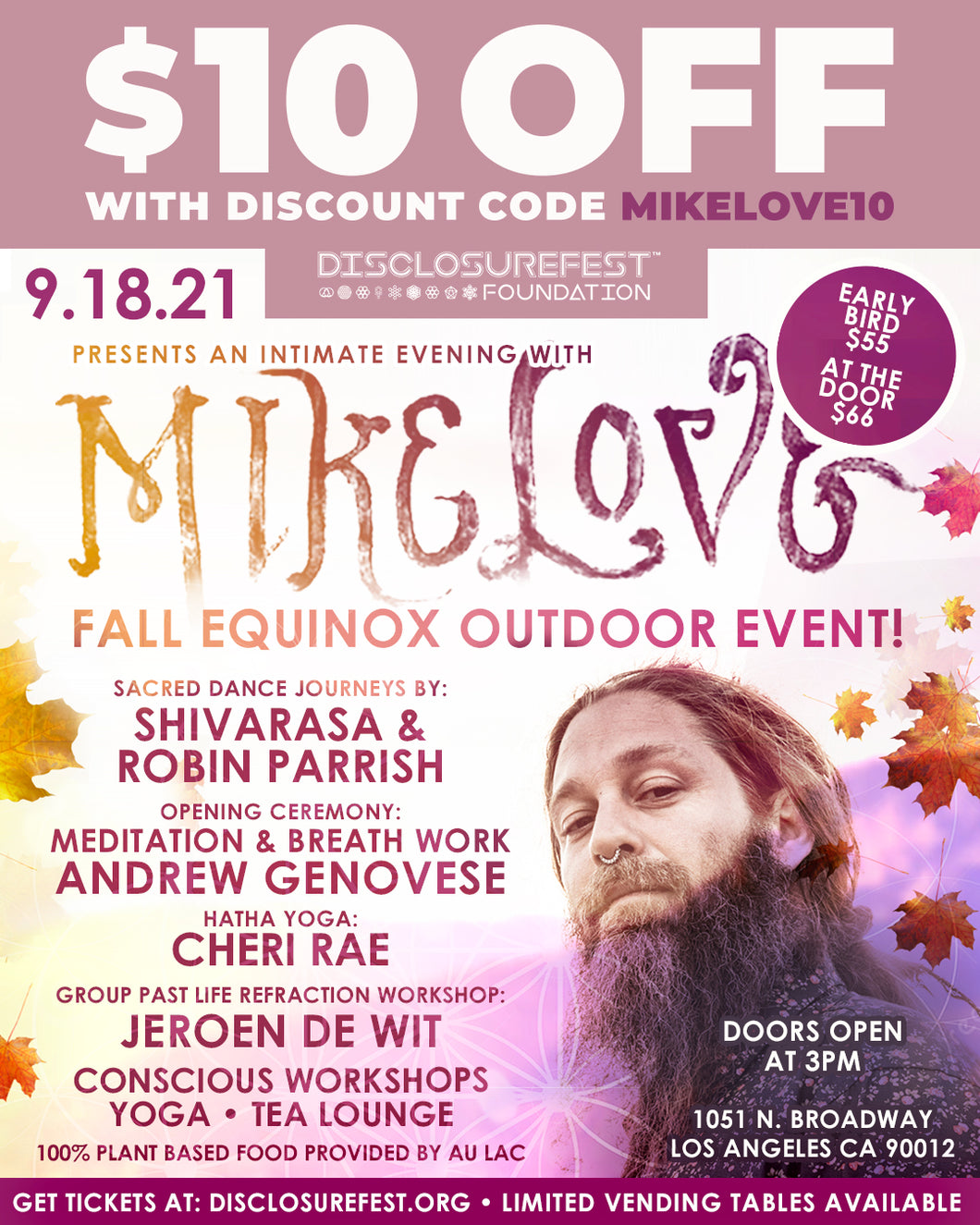 Disclosurefest presents an Intimate Evening with Mike Love (Early Bird)