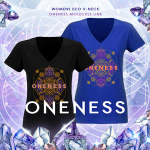 Camiseta con cuello en V Oneness (Molécula)
